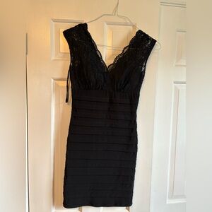 Elegant Black Lace Dress